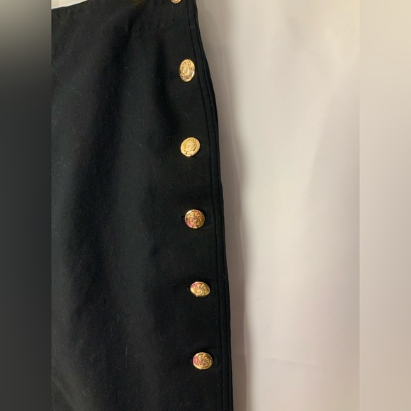 Lauren Ralph Lauren black jean like skirt size 6 - Picture 2 of 6